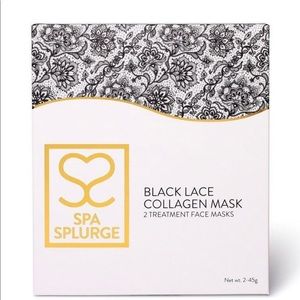 Spa Splurge Black Lace Collagen Masks